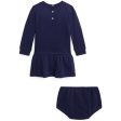 Ralph Lauren Baby Bear Dress And Bloomer Newport Navy Sale