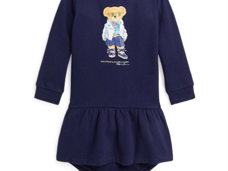 Ralph Lauren Baby Bear Dress And Bloomer Newport Navy Sale