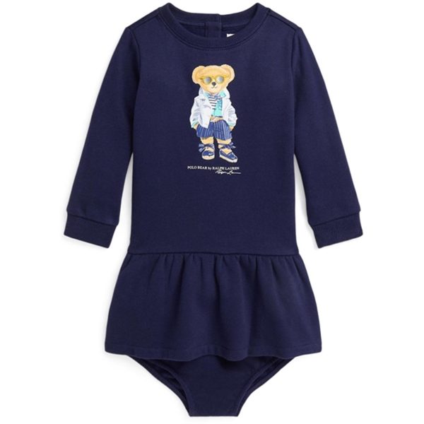 Ralph Lauren Baby Bear Dress And Bloomer Newport Navy Sale