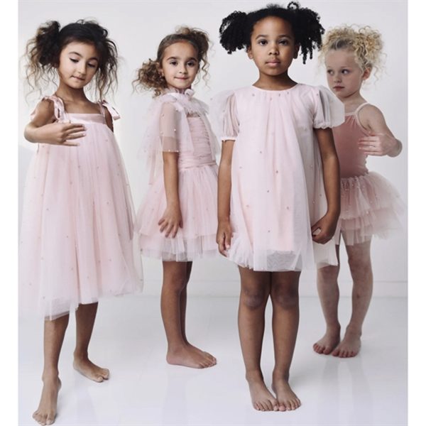 Dolly by Le Petit Tom Pearl Tulle Puff Aline Dress Pink For Sale