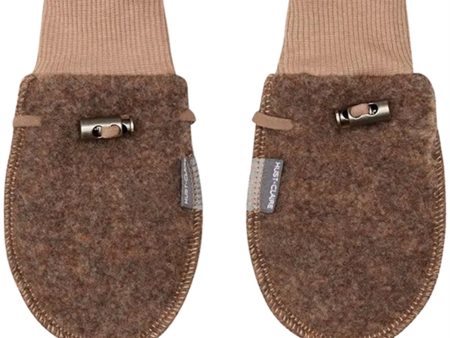 Hust & Claire Baby Cub Brown Ferri Mittens Supply