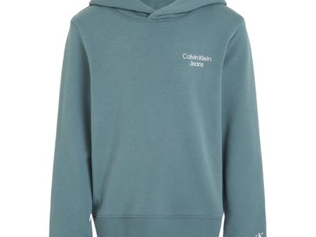 Calvin Klein CKJ Stack Logo Hoodie Goblin Blue Online