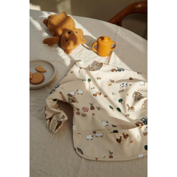 Liewood Merle Printed Cape Bib Farm   Sandy on Sale