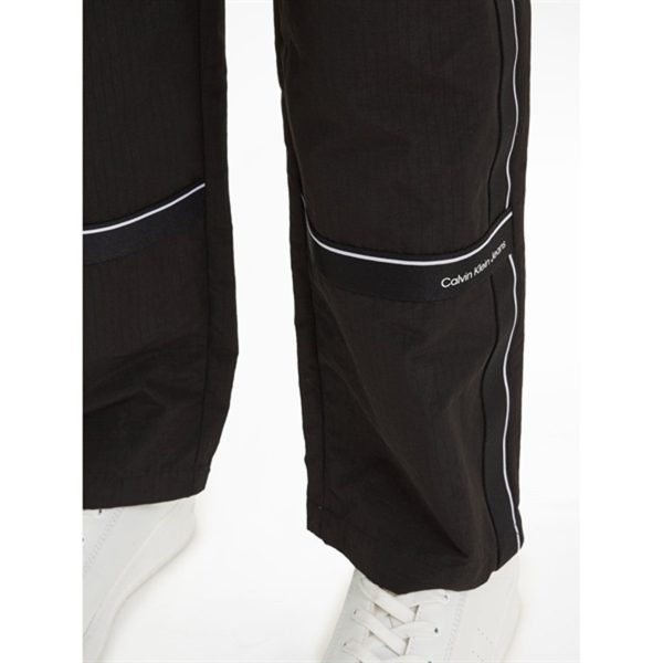 Calvin Klein Ripstop Tape Straight Pants Ck Black Online now