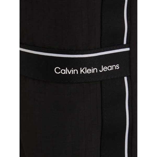 Calvin Klein Ripstop Tape Straight Pants Ck Black Online now