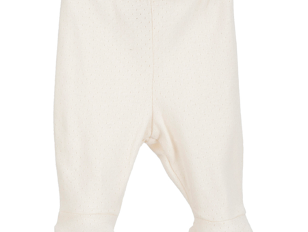 Serendipity Newborn Offwhite Rib Pants w. Feet Sale