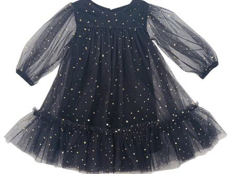 Dolly by Le Petit Tom Stars & Moon Tulle Empress Dress Black Online now