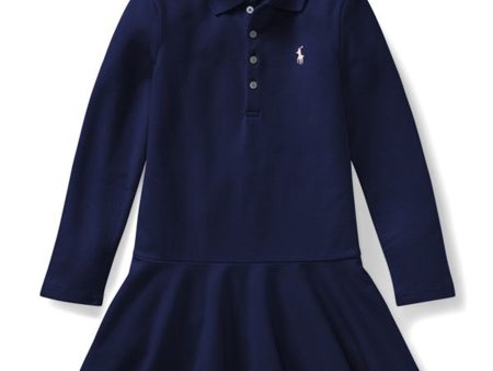 Polo Ralph Lauren Girl Dress Navy Online Hot Sale