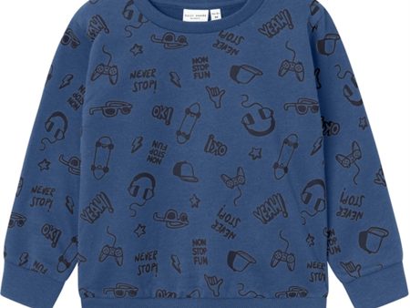 Name it Bijou Blue Vifelix Sweatshirt For Cheap