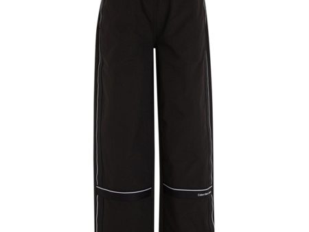 Calvin Klein Ripstop Tape Straight Pants Ck Black Online now