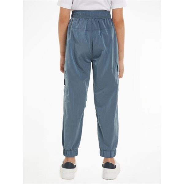 Calvin Klein Structured Nylon Trackpants Goblin Blue Hot on Sale