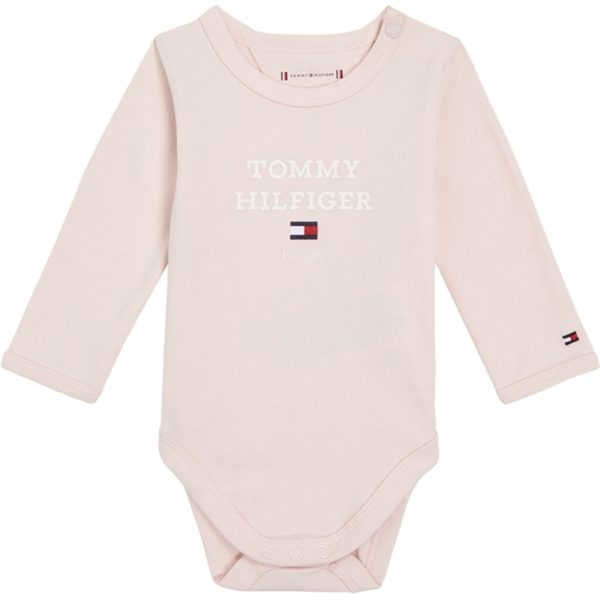 Tommy Hilfiger Baby Th Logo LS Body Whimsy Pink For Discount