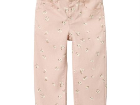 Name it Sepia Rose Floral Rose Straight Twill Pants Online