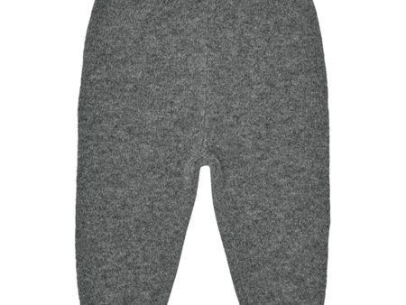 FUB Baby Lamb Wool Pants Charcoal Melange Sale