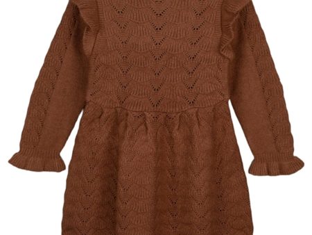 Fliink Carob Brown Benna New Ruffle Dress Online now