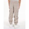 Calvin Klein Corduroy Badge Cargo Jogging Pants Porpoise Hot on Sale