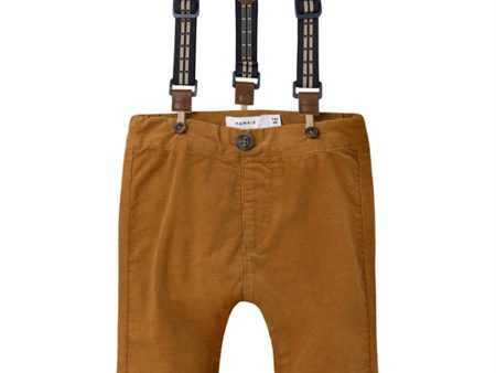 Name it Bone Brown Ben U-Shape Pants Sale