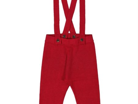 MarMar Hibiscus Red Pirol Suspender Pants Online Hot Sale