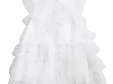 Dolly by Le Petit Tom Pearl Tutully Tiered Tulle Tuttu Dress White Online Sale