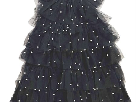 Dolly by Le Petit Tom Pearl Tutully Tiered Tulle Tuttu Dress Black For Cheap