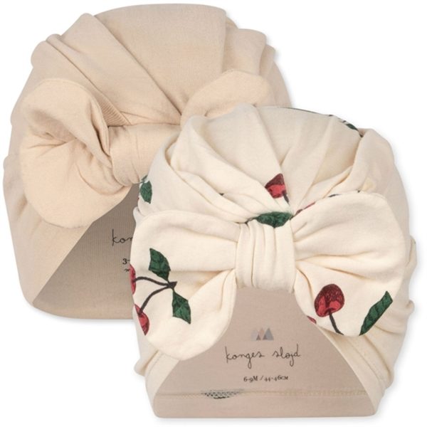 Konges Sløjd Ma Grande Cerise Nouvelle Peach Basic 2-Pack Turban Discount