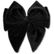 Konges Sløjd Velvet Bowtie Hair Clip Black For Cheap