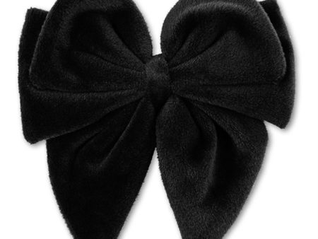 Konges Sløjd Velvet Bowtie Hair Clip Black For Cheap