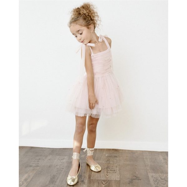 Dolly by Le Petit Tom Pearl Tulle Ballerina Dress Pink Hot on Sale