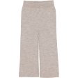 Copenhagen Colors Pale Cream Melange Merino Wide Rib Pants For Sale