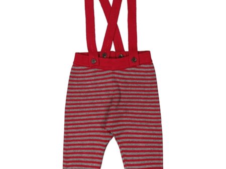 MarMar Hibiscus Red Stripe Pirol Suspender Pants Online Hot Sale