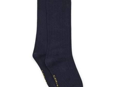 BONTON Navy Socks Rib Online Hot Sale