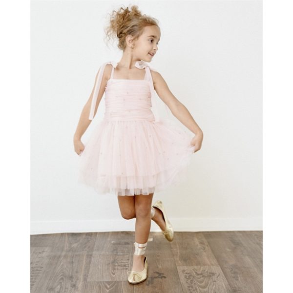 Dolly by Le Petit Tom Pearl Tulle Ballerina Dress Pink Hot on Sale