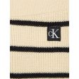 Calvin Klein Striped Cardigan Knit Set Black  Vanilla Stripe Online Sale