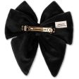 Konges Sløjd Velvet Bowtie Hair Clip Black For Cheap