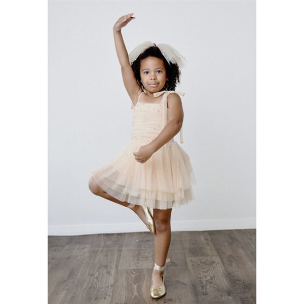 Dolly by Le Petit Tom Pearl Tulle Ballerina Dress Cream For Discount