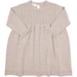 Copenhagen Colors Pale Cream Melange Merino Dress Pointelle Hot on Sale