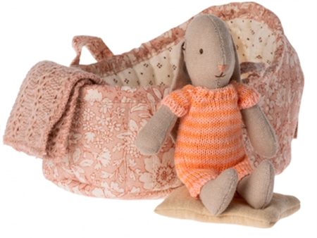 Maileg Bunny In Carry Cot, Micro - Orange Cheap