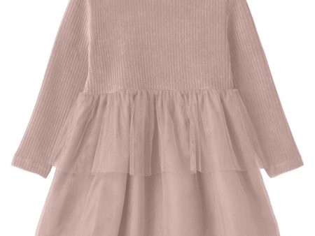 Fliink Peach Whip Velvet Tulle Dress Online now