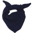 HOLMM Navy Foty Cashmere Knit Scarf Online now