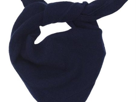 HOLMM Navy Foty Cashmere Knit Scarf Online now