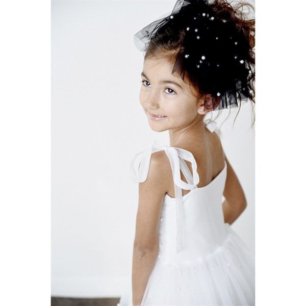 Dolly by Le Petit Tom Pearl Tulle Ballerina Dress White Hot on Sale