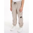 Calvin Klein Corduroy Badge Cargo Jogging Pants Porpoise Hot on Sale