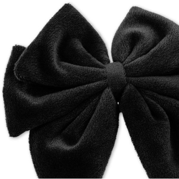 Konges Sløjd Velvet Bowtie Hair Clip Black For Cheap