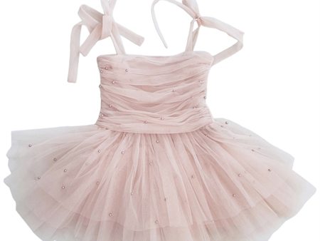 Dolly by Le Petit Tom Pearl Tulle Ballerina Dress Pink Hot on Sale