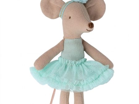 Maileg Ballerina Mouse, Little Sister - Light Mint Cheap