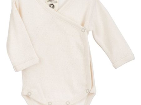 Serendipity Newborn Offwhite Pointelle Wrap Body Online Hot Sale