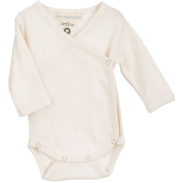 Serendipity Newborn Offwhite Pointelle Wrap Body Online Hot Sale