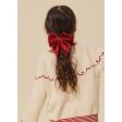 Konges Sløjd Velvet Bowtie Hair Clip Jolly Red For Discount