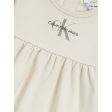 Calvin Klein Monogram Ls Dress Whitecap Gray Sale