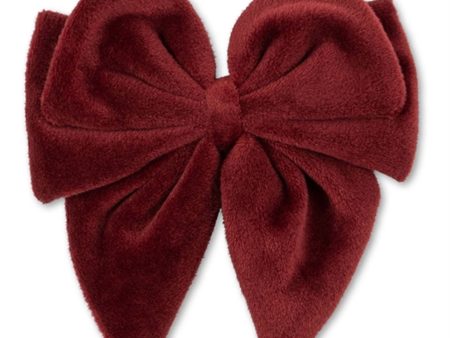 Konges Sløjd Velvet Bowtie Hair Clip Jolly Red For Discount